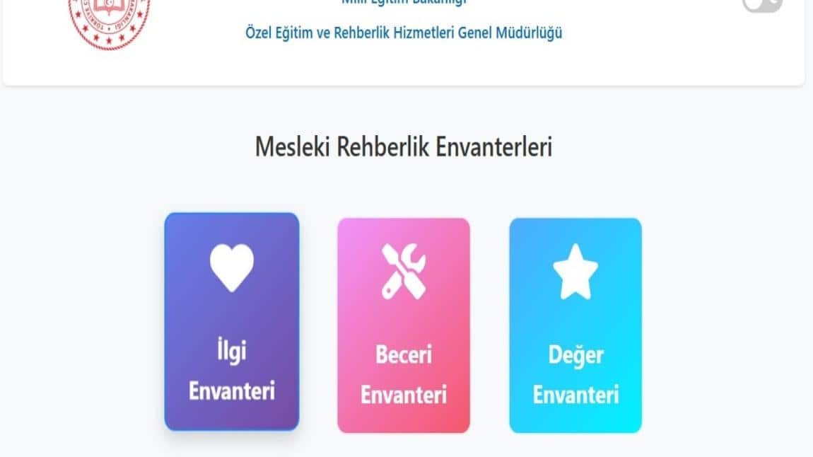ÖĞRENCİLERİN MESLEKİ YÖNELİMLERİNİ GÜÇLENDİRECEK ENVANTERLER UYGULANACAK